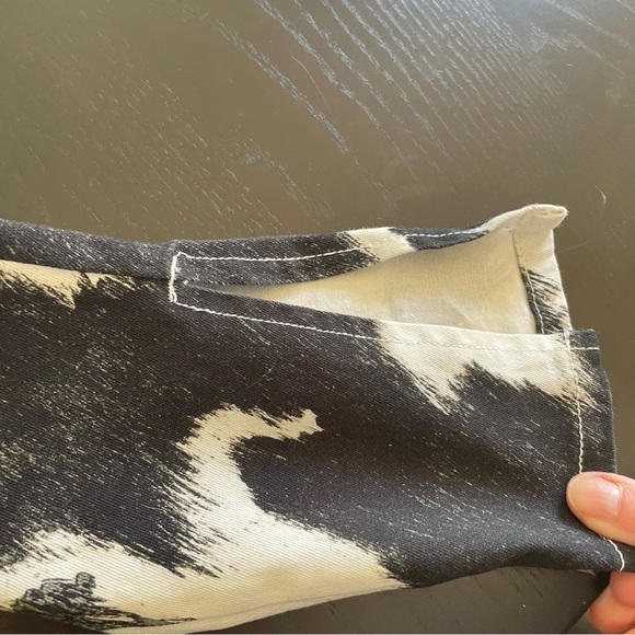 WeWoreWhat Stiletto Slit Skinny Animal Print denim ladies size 25 ladies Revolve - Picture 7 of 7